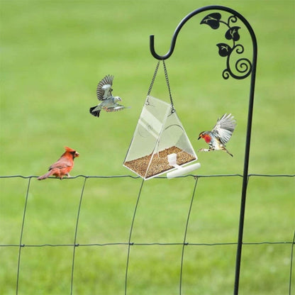 Acrylic Bird Cage Transparent Pet Box Triangle Bird Feeder - Food Bowls by PMC Jewellery | Online Shopping South Africa | PMC Jewellery