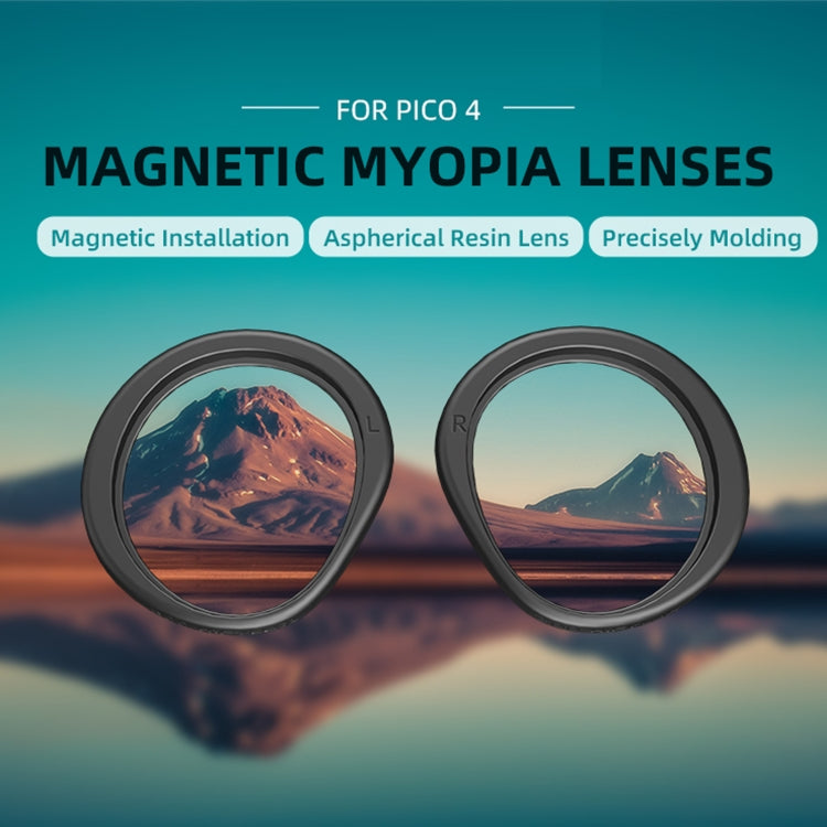 For PICO 4 Hifylux PC-QF25 1pair Magnetic Myopia Glasses Box Non-spherical Resin VR Glasses Accessories(300 Degrees A Pair) - VR Accessories by Hifylux | Online Shopping South Africa | PMC Jewellery | Buy Now Pay Later Mobicred