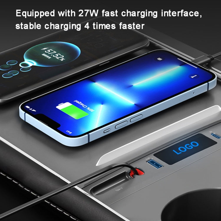 For Tesla Model 3 / Y 27W Quick Interior Charger Intelligent USB-C/Type-C Docking Station HUB - DIY Modified Charger by PMC TechLife | Online Shopping South Africa | PMC TechLife | Buy Now Pay Later Mobicred