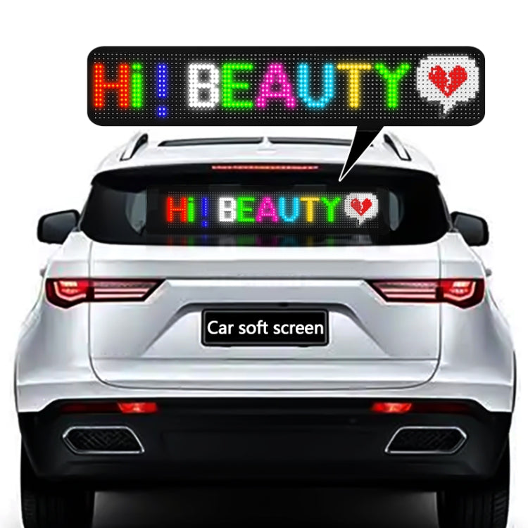 500x150mm Vehicle Rear Window Color Flexible LED Electronic Screen - Car Monitor by PMC TechLife | Online Shopping South Africa | PMC TechLife | Buy Now Pay Later Mobicred