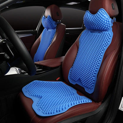 Silicone Car Seat Cushion Summer Breathable Cool Pad, Color: Rear Cushion Apricot - Seat Accessories by PMC Jewellery | Online Shopping South Africa | PMC Jewellery | Buy Now Pay Later Mobicred