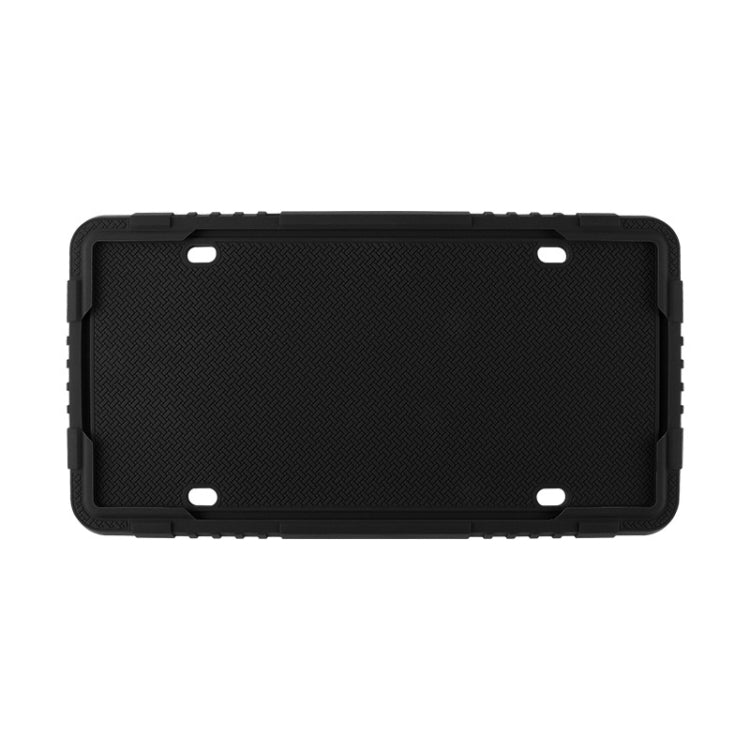 For North American Models Silicone License Plate Frame, Specification: 1pcs Black - License Plate Covers & Frames by PMC Jewellery | Online Shopping South Africa | PMC Jewellery | Buy Now Pay Later Mobicred