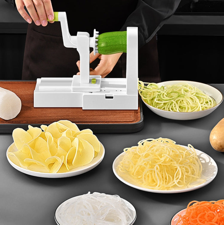 Grater Vegetable Potato Spiral Slicer Whirlwind Fruit Vegetable Spiral Machine, Color: Green - Cutter & Peeler by PMC Jewellery | Online Shopping South Africa | PMC Jewellery | Buy Now Pay Later Mobicred