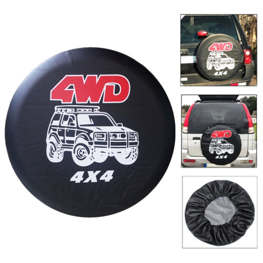 15 inch PVC Faux Leather Spare Wheel Cover Rear Tire Protector - Window Foils & Solar Protection by PMC Jewellery | Online Shopping South Africa | PMC Jewellery | Buy Now Pay Later Mobicred