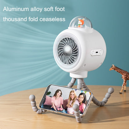 Baby Stroller Fan Home Mute Outdoor Cooling Portable Rabbit Octopus Fan Without Shake Head (White) - Electric Fans by PMC Jewellery | Online Shopping South Africa | PMC Jewellery | Buy Now Pay Later Mobicred