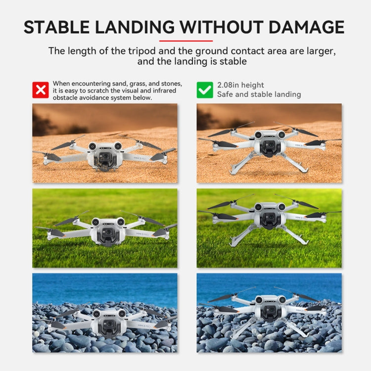 For DJI Mini 3 Pro RCSTQ Increase Tripod Landing Skid Float Kit  Single Landing Gear - Holder Series by RCSTQ | Online Shopping South Africa | PMC Jewellery