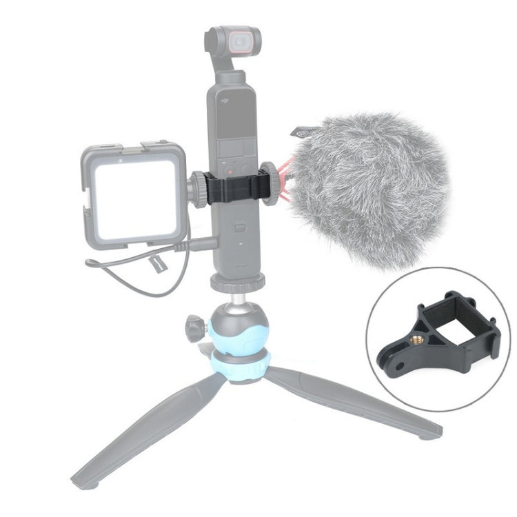Black RCSTQ for DJI Pocket 2 Expansion Adapter Holder Camera Fixed Connection Accessories - Mount & Holder by RCSTQ | Online Shopping South Africa | PMC TechLife | Buy Now Pay Later Mobicred