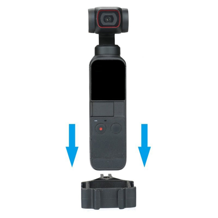 Black RCSTQ for DJI Pocket 2 Expansion Adapter Holder Camera Fixed Connection Accessories - Mount & Holder by RCSTQ | Online Shopping South Africa | PMC TechLife | Buy Now Pay Later Mobicred