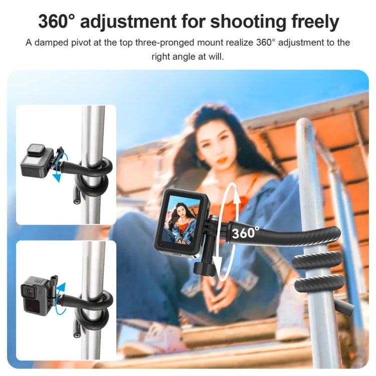 TELESIN Flexible Mount Bracket Octopus Tripod For Mini Action Camera and Mobile Phone,Spec: With Phone Clip Kit - Holder by TELESIN | Online Shopping South Africa | PMC Jewellery | Buy Now Pay Later Mobicred