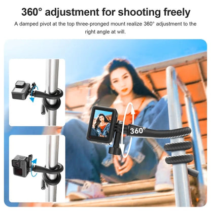 TELESIN Flexible Mount Bracket Octopus Tripod For Mini Action Camera and Mobile Phone,Spec: With Phone Clip Kit - Holder by TELESIN | Online Shopping South Africa | PMC Jewellery | Buy Now Pay Later Mobicred