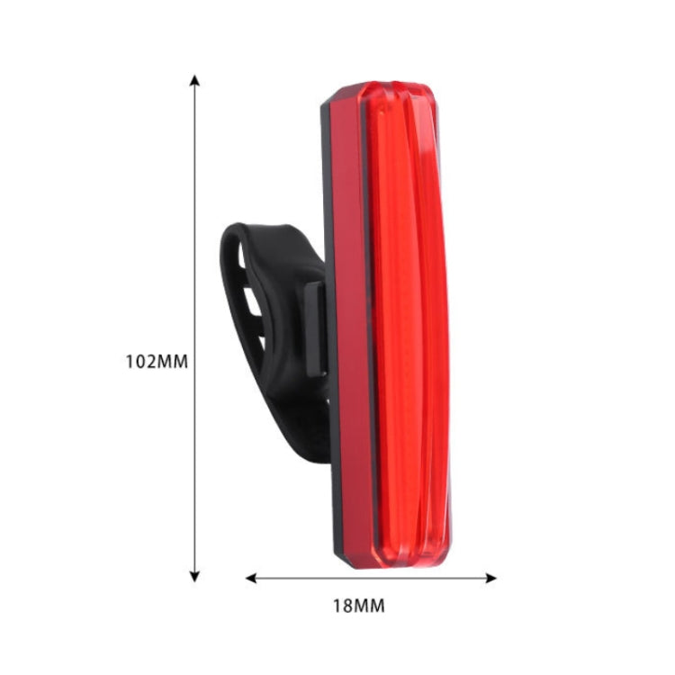 Bicycle Tail Light USB Rechargeable Waterproof Night Riding Warning Light(White) - Taillights by PMC TechLife | Online Shopping South Africa | PMC TechLife | Buy Now Pay Later Mobicred