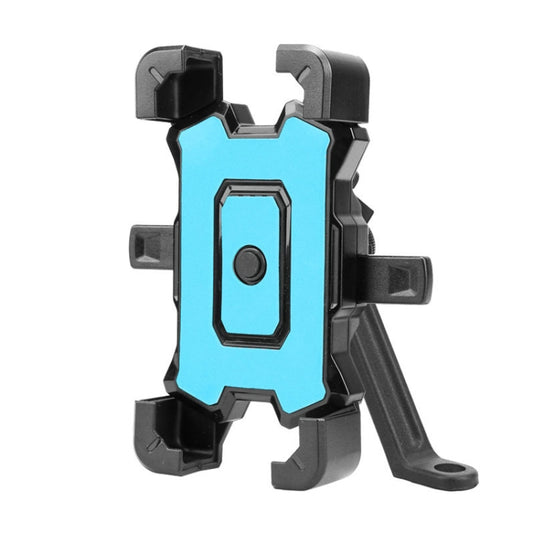 Electric Bike Motorcycle Bicycle Riding Shockproof Navigation Bracket, Color: Blue For Rearview Mirror - Holders by PMC Jewellery | Online Shopping South Africa | PMC Jewellery | Buy Now Pay Later Mobicred