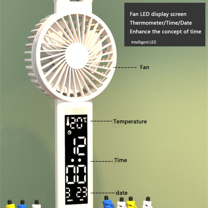 Rechargeable  3200mAh Double Head Lighting LED Fan Desk Lamp with Pen Holder & Clock - Desk Lamps by PMC Jewellery | Online Shopping South Africa | PMC Jewellery