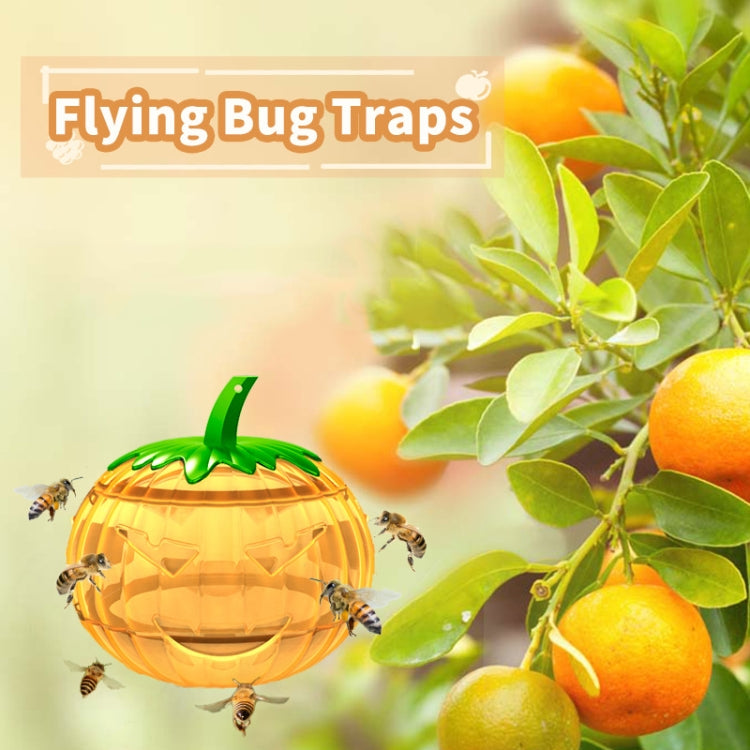 SJZ060 2pcs/set Pumpkin Shaped Fruit Fly Traps Fruit Fly Trap Bee Trap(Orange) - Traps by PMC TechLife | Online Shopping South Africa | PMC TechLife | Buy Now Pay Later Mobicred