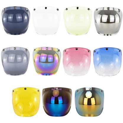 Motorcycle Helmet Three-Button Windproof Lens With Bracket(Rainbow) - Helmets by PMC Jewellery | Online Shopping South Africa | PMC Jewellery | Buy Now Pay Later Mobicred