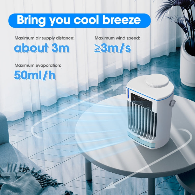 CF008 Mini Household Humidification Spray Air Cooler USB Plug-in Portable Air Conditioner Fan(White) - Electric Fans by PMC Jewellery | Online Shopping South Africa | PMC Jewellery