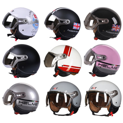 GXT Electric Vehicle Half Cover Helmet Four Seasons Retro Helmet, Size: M(Cement Gray) - Helmets by GXT | Online Shopping South Africa | PMC Jewellery | Buy Now Pay Later Mobicred