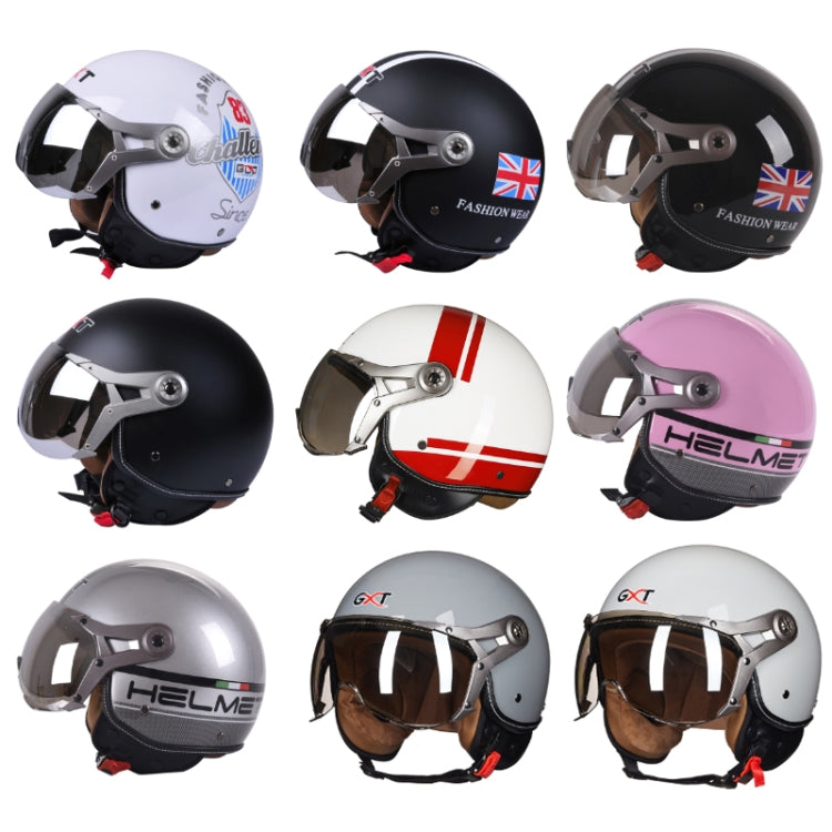 GXT Electric Vehicle Half Cover Helmet Four Seasons Retro Helmet, Size: L(Cement Gray) - Helmets by GXT | Online Shopping South Africa | PMC Jewellery | Buy Now Pay Later Mobicred