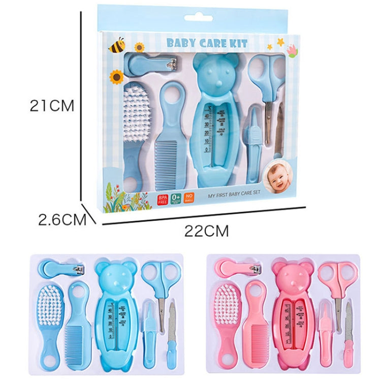 7 in 1 Baby Care Set Baby Daily Cleaning Tools Kit(Blue) - Baby Care by PMC Jewellery | Online Shopping South Africa | PMC Jewellery