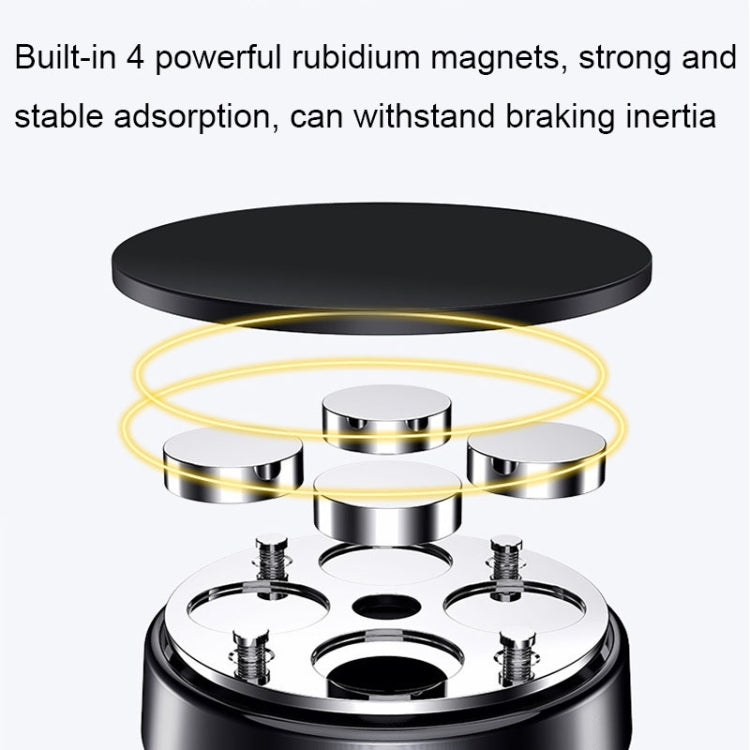 Air Outlet Type Aluminum Alloy Car Magnetic Suction Bracket Navigation Phone Holder(Silver) - Car Holders by PMC TechLife | Online Shopping South Africa | PMC TechLife | Buy Now Pay Later Mobicred