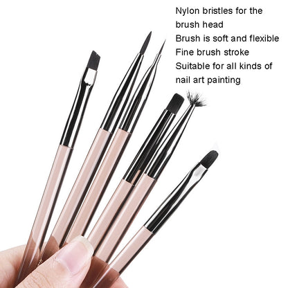 Acrylic Tea Color Pen Brush Beauty Nail Pen Color Painting Drawing Pen Light Therapy Pen(KS10) - Nail Art Equipment by PMC Jewellery | Online Shopping South Africa | PMC Jewellery | Buy Now Pay Later Mobicred