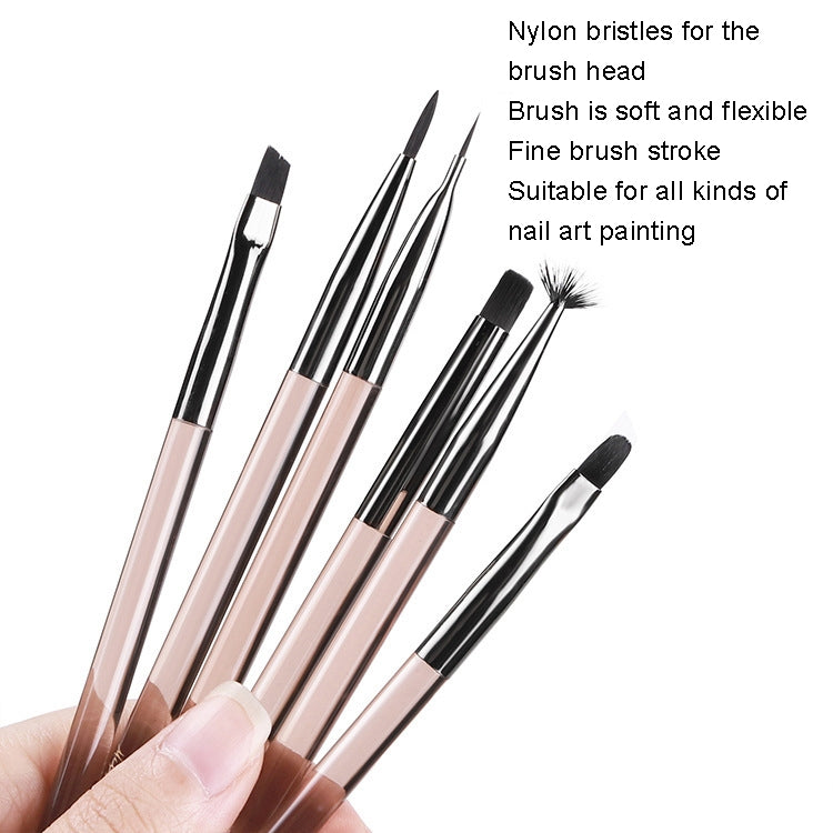 Acrylic Tea Color Pen Brush Beauty Nail Pen Color Painting Drawing Pen Light Therapy Pen(KS09) - Nail Art Equipment by PMC Jewellery | Online Shopping South Africa | PMC Jewellery | Buy Now Pay Later Mobicred