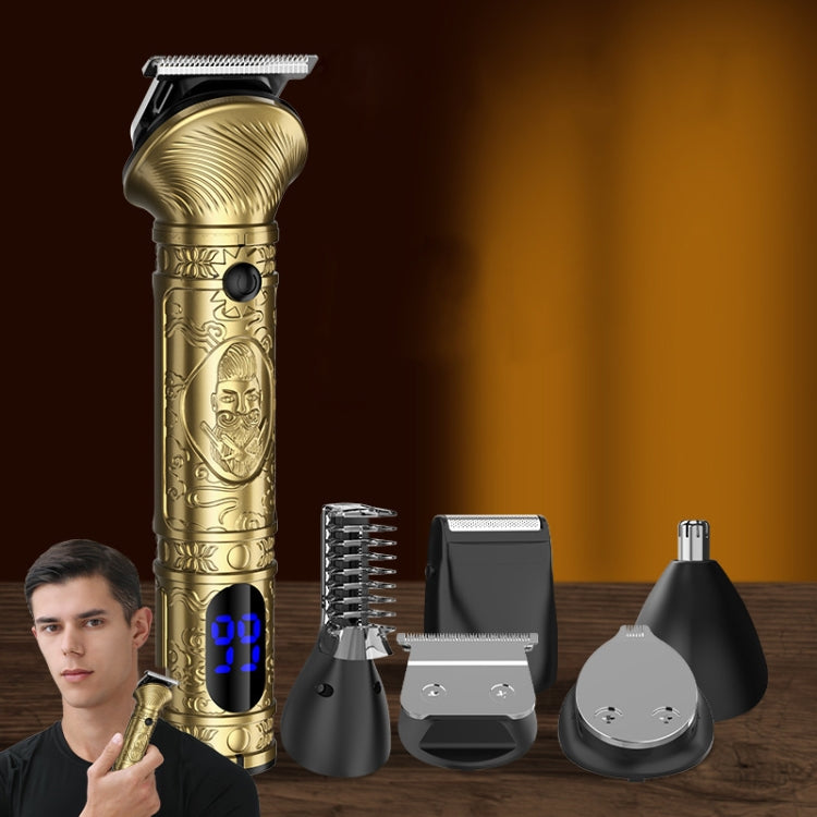 6 In 1 Men Multi-Functional Clipper Metal Body Hair Cutting(Bronze) - Hair Trimmer by PMC Jewellery | Online Shopping South Africa | PMC Jewellery | Buy Now Pay Later Mobicred