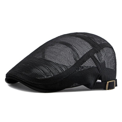 Summer Mesh Breathable Vintage Cap(Black) - Peaked Cap by PMC Jewellery | Online Shopping South Africa | PMC Jewellery