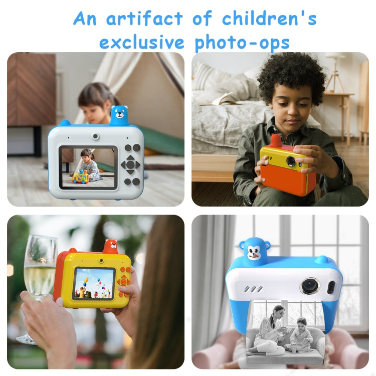 IPS 2.36 inch LED HD Display 1080P Childrens Camera Thermal Printing Instant Camera(Sky Blue) - Children Cameras by PMC Jewellery | Online Shopping South Africa | PMC Jewellery | Buy Now Pay Later Mobicred