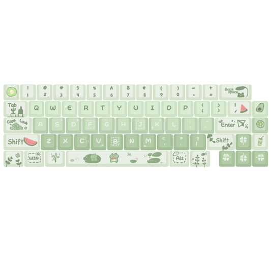 66 Keys 5-sided Heat Rise PBT Personalized Keycaps(Green) - Silicone / Sticker by PMC Jewellery | Online Shopping South Africa | PMC Jewellery | Buy Now Pay Later Mobicred