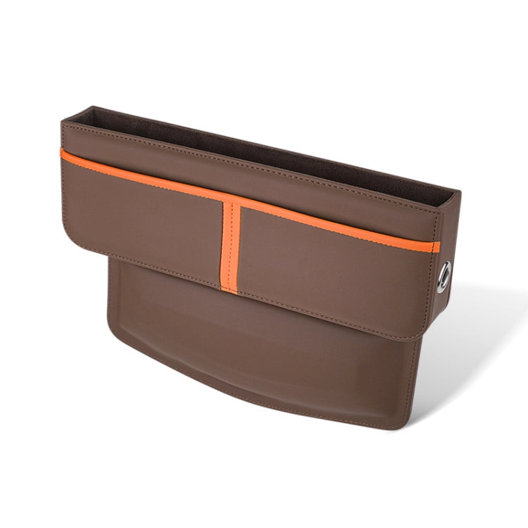 Leather Car Seat Gap Multifunctional Storage Box(Brown) - Stowing Tidying by PMC TechLife | Online Shopping South Africa | PMC TechLife | Buy Now Pay Later Mobicred