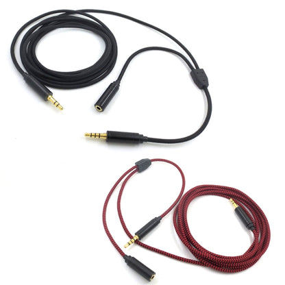 3.5mm Voice Party Live Recording Audio Cable Mobile Game Projection Computer Chat Link Cable(Black) - Headset Accessories by PMC Jewellery | Online Shopping South Africa | PMC Jewellery