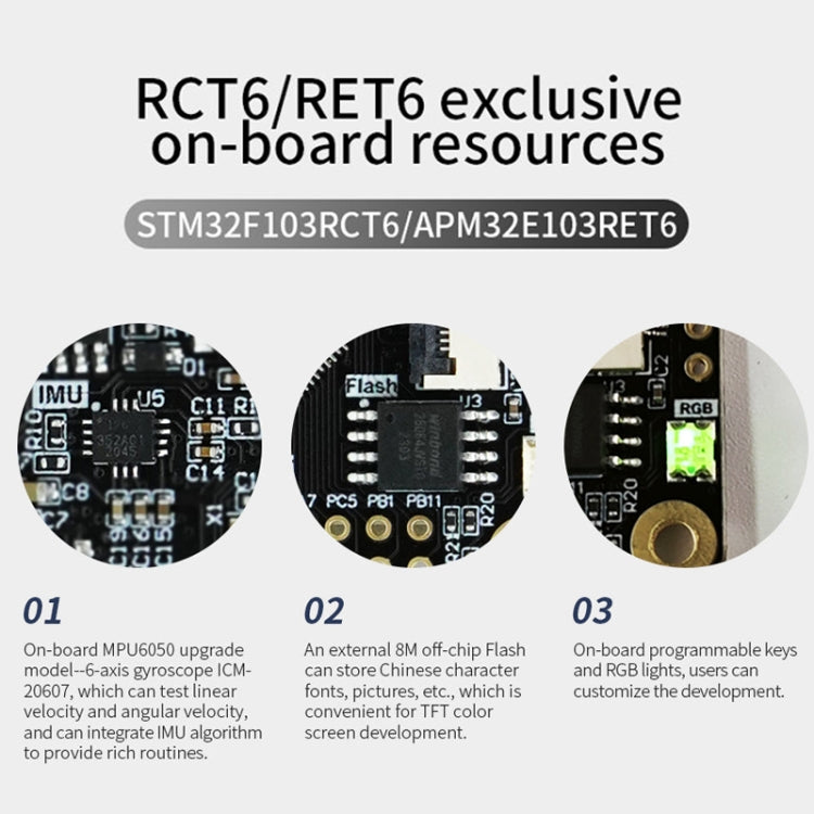 Yahboom MCU RCT6 Development Board STM32 Experimental Board ARM System Core Board, Specification: GD32F103C8T6 - Arduino Nucleo Accessories by Yahboom | Online Shopping South Africa | PMC Jewellery | Buy Now Pay Later Mobicred