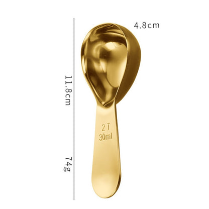 30ml 304 Stainless Steel Thickened Coffee Spoon With Scale Measuring Bean Spoon, Color: Black - Coffee Tools by PMC Jewellery | Online Shopping South Africa | PMC Jewellery | Buy Now Pay Later Mobicred