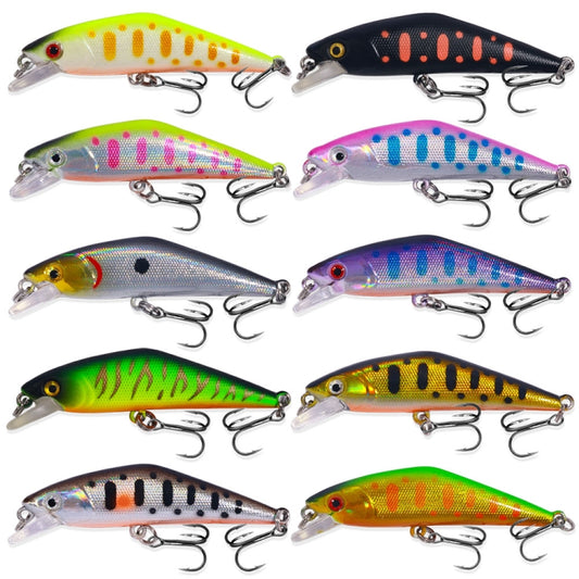 HENGJIA 5.7cm 3.4g Microbe Road Lures Slow Sinking Minnow Fake Bait, Color: 10 Colors Bagged - Fishing Lures by HENGJIA | Online Shopping South Africa | PMC Jewellery | Buy Now Pay Later Mobicred