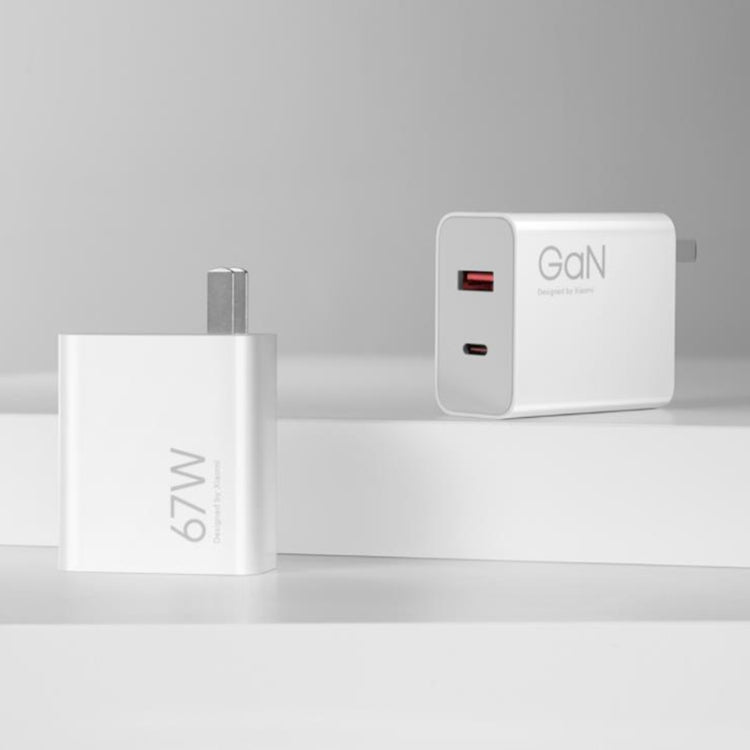 Original Xiaomi 67W GaN 1C+1A Dual Port Smart Fast Charger, US Plug(White) - USB Charger by Xiaomi | Online Shopping South Africa | PMC Jewellery | Buy Now Pay Later Mobicred