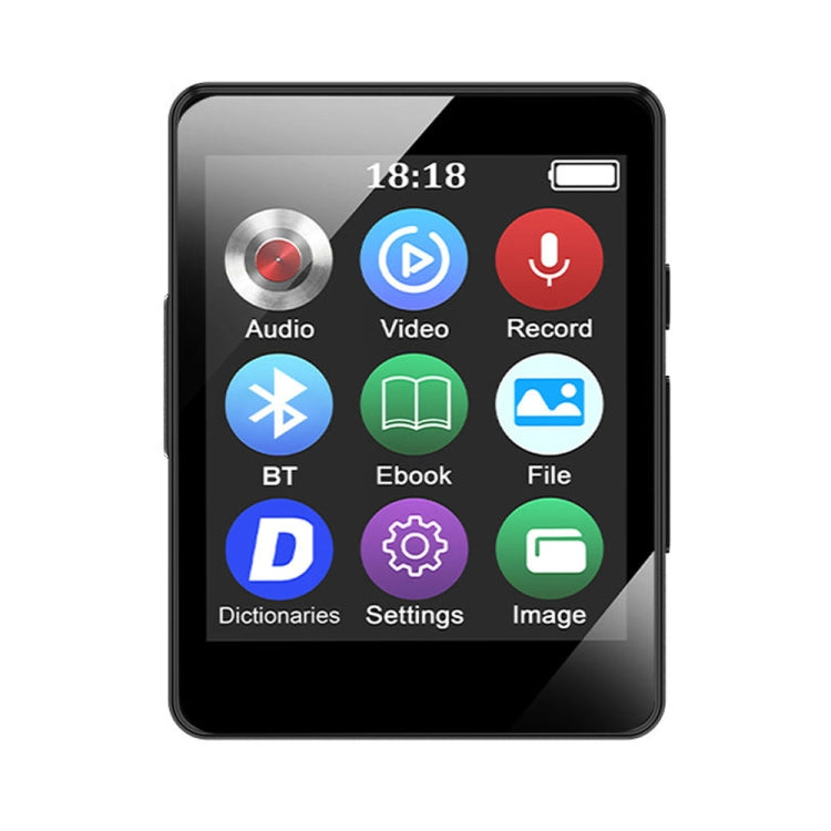 MP3 Music Player Bluetooth 5.0 Ebook Recorder MP4 Walkman 16GB(Black) - MP3 Player by PMC Jewellery | Online Shopping South Africa | PMC Jewellery | Buy Now Pay Later Mobicred