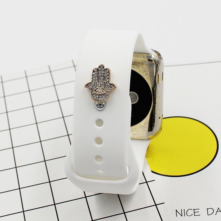 2pcs Watch Silicone Strap Decorative Diamond Buckle Strap Nails, Style: Diamond Hand - free shipping - PMC TechLife - Order now!