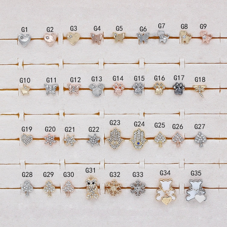 2pcs Watch Silicone Strap Decorative Diamond Buckle Strap Nails, Style: Diamond Hand - free shipping - PMC TechLife - Order now!