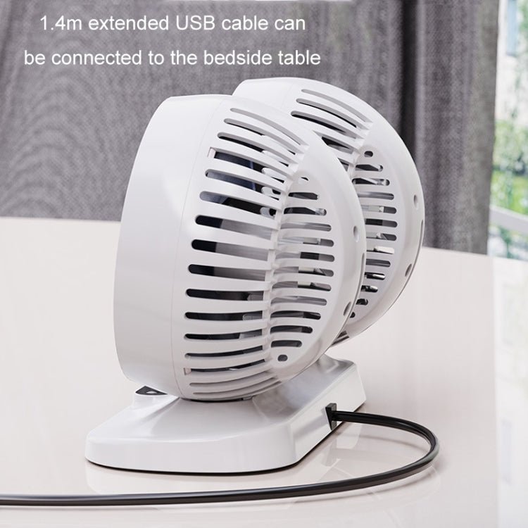 12v/24v Car Fan USB Interface Powerful Double Head Electric Fan(Olive Black) - free shipping - PMC TechLife - Order now!