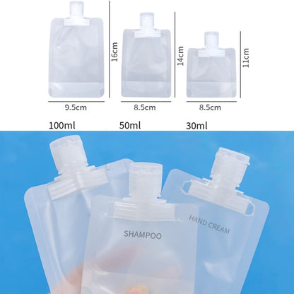 20pcs Travel Refillable Empty Squeeze Pouch Lotion Shampoo Squeezable Bags, Spec: 100ml - Cosmetics bottle by PMC Jewellery | Online Shopping South Africa | PMC Jewellery