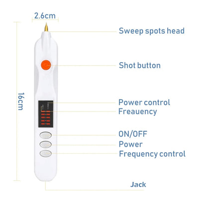 Spot Mole Pen Spot Removal Instrument Home Beauty Instrument, Spec: Charging Model EU Plug(Golden) - Beauty Instrument by PMC Jewellery | Online Shopping South Africa | PMC Jewellery