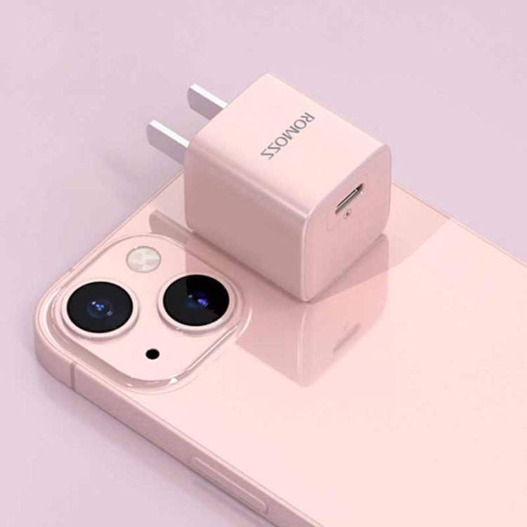 ROMOSS AC20Cmini  PD 20W Power Adapter Travel Charger For IPhone IPad Only Plug Pink - USB Charger by ROMOSS | Online Shopping South Africa | PMC Jewellery | Buy Now Pay Later Mobicred