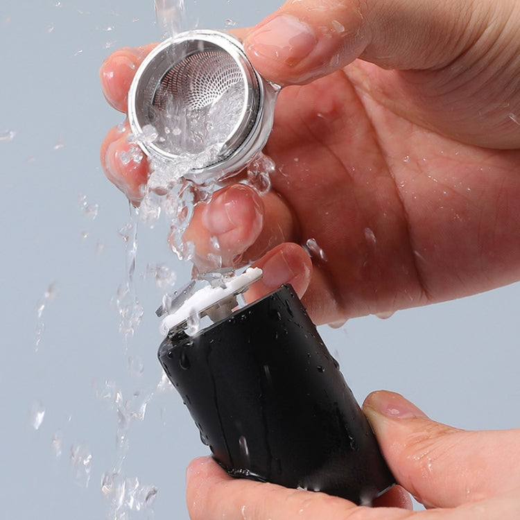Motorized Men Mini Travel Portable Beard Razor Washable(Black) - Shavers & Accessories by PMC TechLife | Online Shopping South Africa | PMC TechLife | Buy Now Pay Later Mobicred