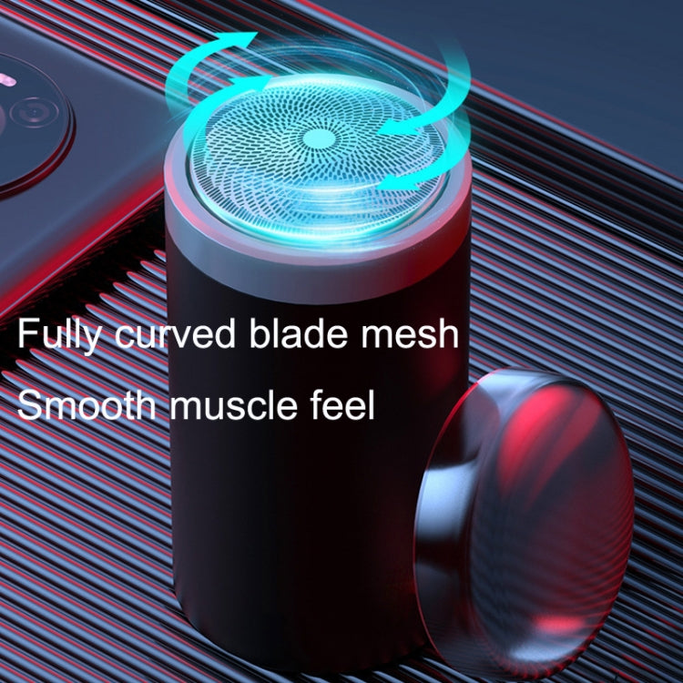 Motorized Men Mini Travel Portable Beard Razor Washable(Black) - Shavers & Accessories by PMC TechLife | Online Shopping South Africa | PMC TechLife | Buy Now Pay Later Mobicred