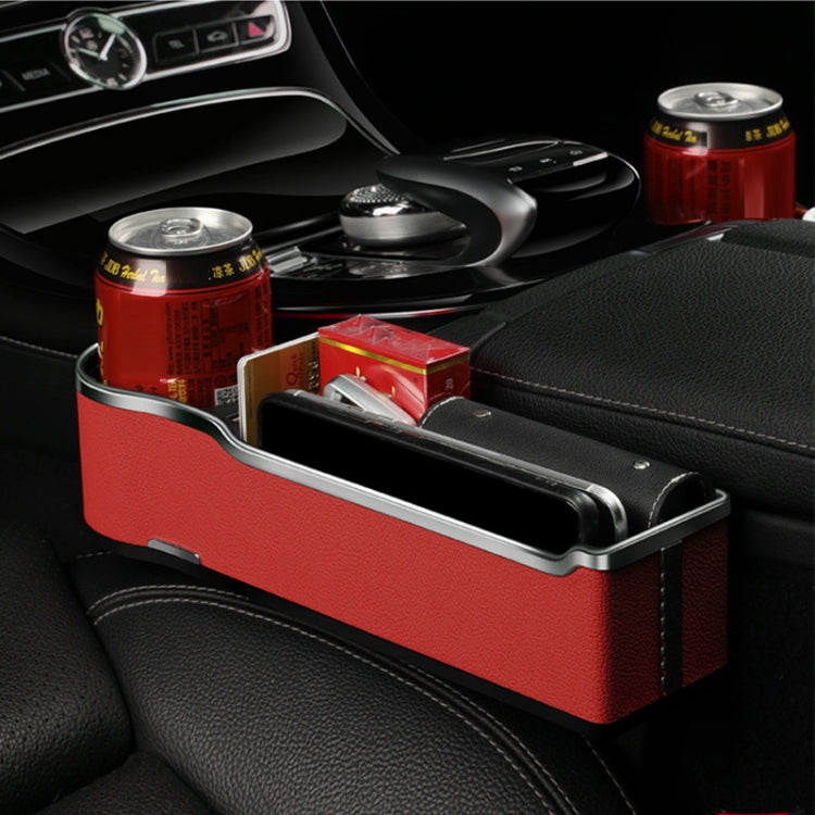 Car Seat Gap Storage Box Multifunctional Mobile Phone USB Charger, Color: QC3.0 Red - Stowing Tidying by PMC Jewellery | Online Shopping South Africa | PMC Jewellery | Buy Now Pay Later Mobicred