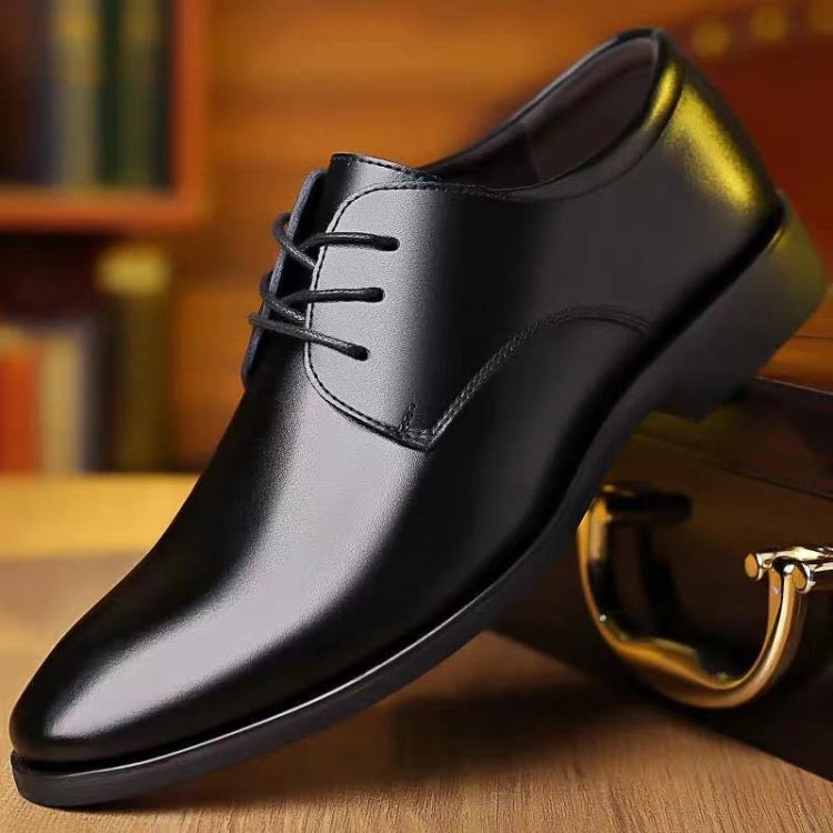 Suit Groomsmen Men Shoes Business Formal Casual Leather Dhoes, Size: 40(Black) - Formal Shoes by PMC Jewellery | Online Shopping South Africa | PMC Jewellery