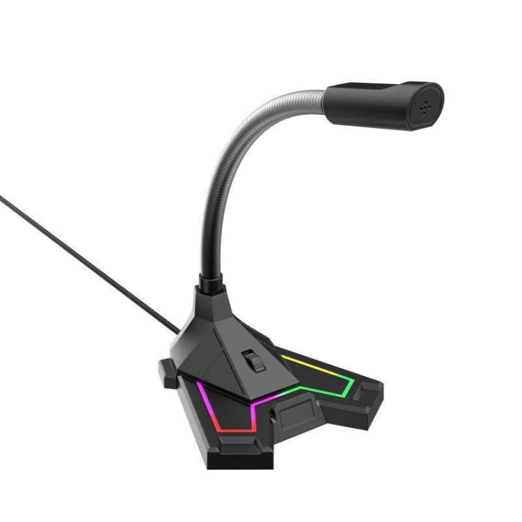 RGB Microphone Home Game Live Voice Video Microphone, Interface: USB(Black) - Microphone by PMC TechLife | Online Shopping South Africa | PMC TechLife | Buy Now Pay Later Mobicred