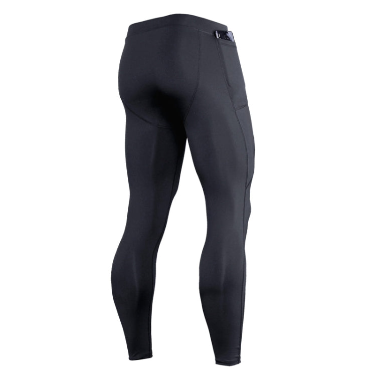 Mens Summer Sports Fitness Leggings Tight Fit Stretch Quick Dry Pants, Size: S(Navy Blue) - Pants by PMC Jewellery | Online Shopping South Africa | PMC Jewellery