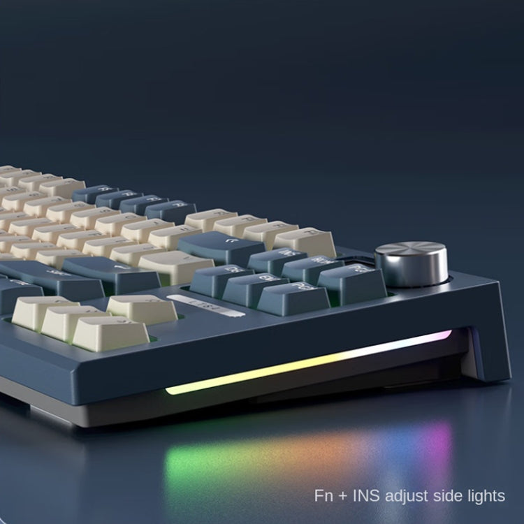 LANGTU LT84 Mechanical Luminous Keyboard, Style: Wired Single-mode Green Shaft (White) - Wired Keyboard by LANGTU | Online Shopping South Africa | PMC Jewellery | Buy Now Pay Later Mobicred